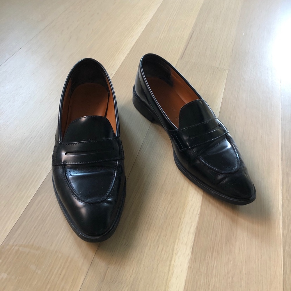 Everlane Black Modern Penny Loafers Black US 8